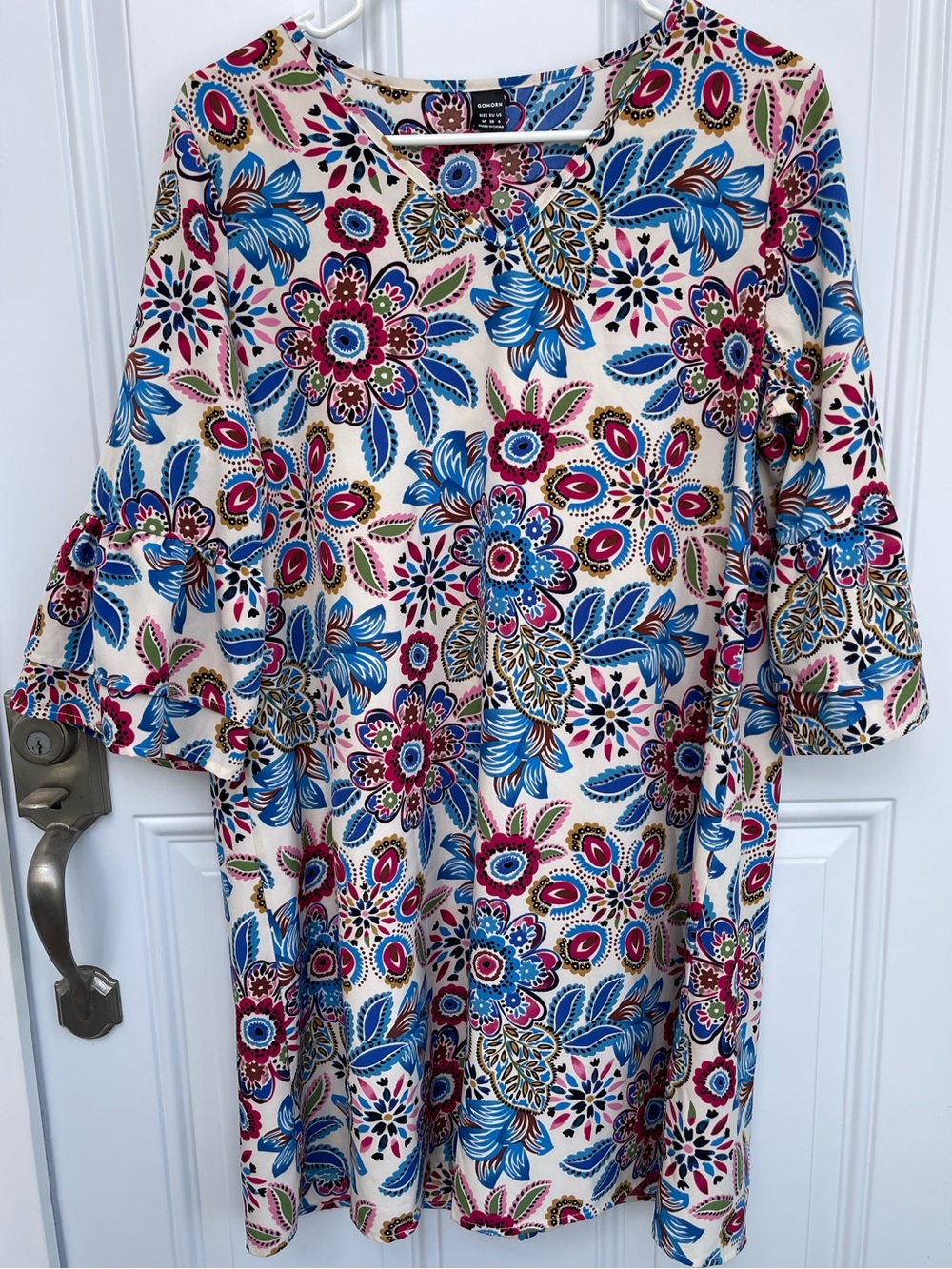 Gomorn Boho V Neck Dress